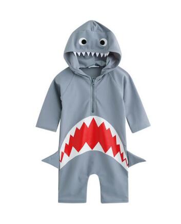 Children Swimsuit Baby Boy Swimwear Animal Sharks Swimsuit Infant Baby Bathing Suit Swimming Pool Clothing UV Protection Suit