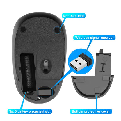 Rocketek USB Wireless Mouse 1600 DPI 3 buttons design