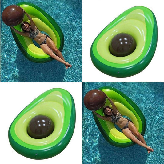 YUYU 160x125cm Avocado Swimming Ring Inflatable Swim Giant Pool Pool Floats for Adults for Tube Float Swim Pool Toys