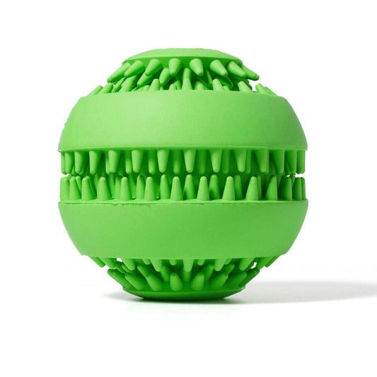 Pet Ball Natural Rubber Teeth Cleaning Small Medium Puzzle IQ Leakage Food Dog Toy Ball