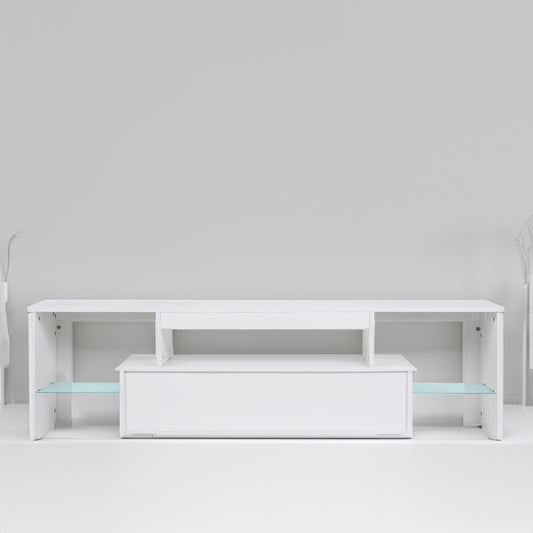 LED modern TV stand with storage