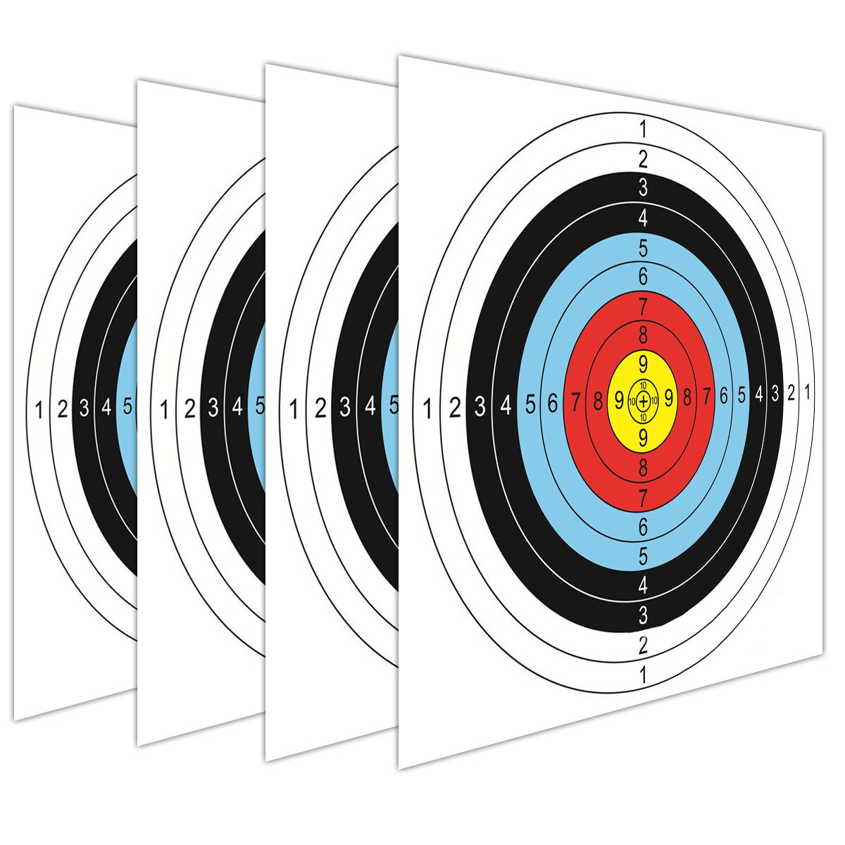 30pcs 40*40 cm Archery Shooting Target Paper Bow