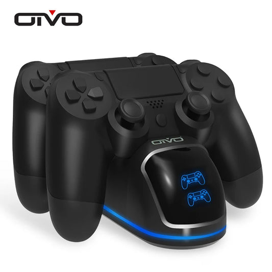 OIVO PS4 Controller Charging Dual Charger Stand with Status Display Screen